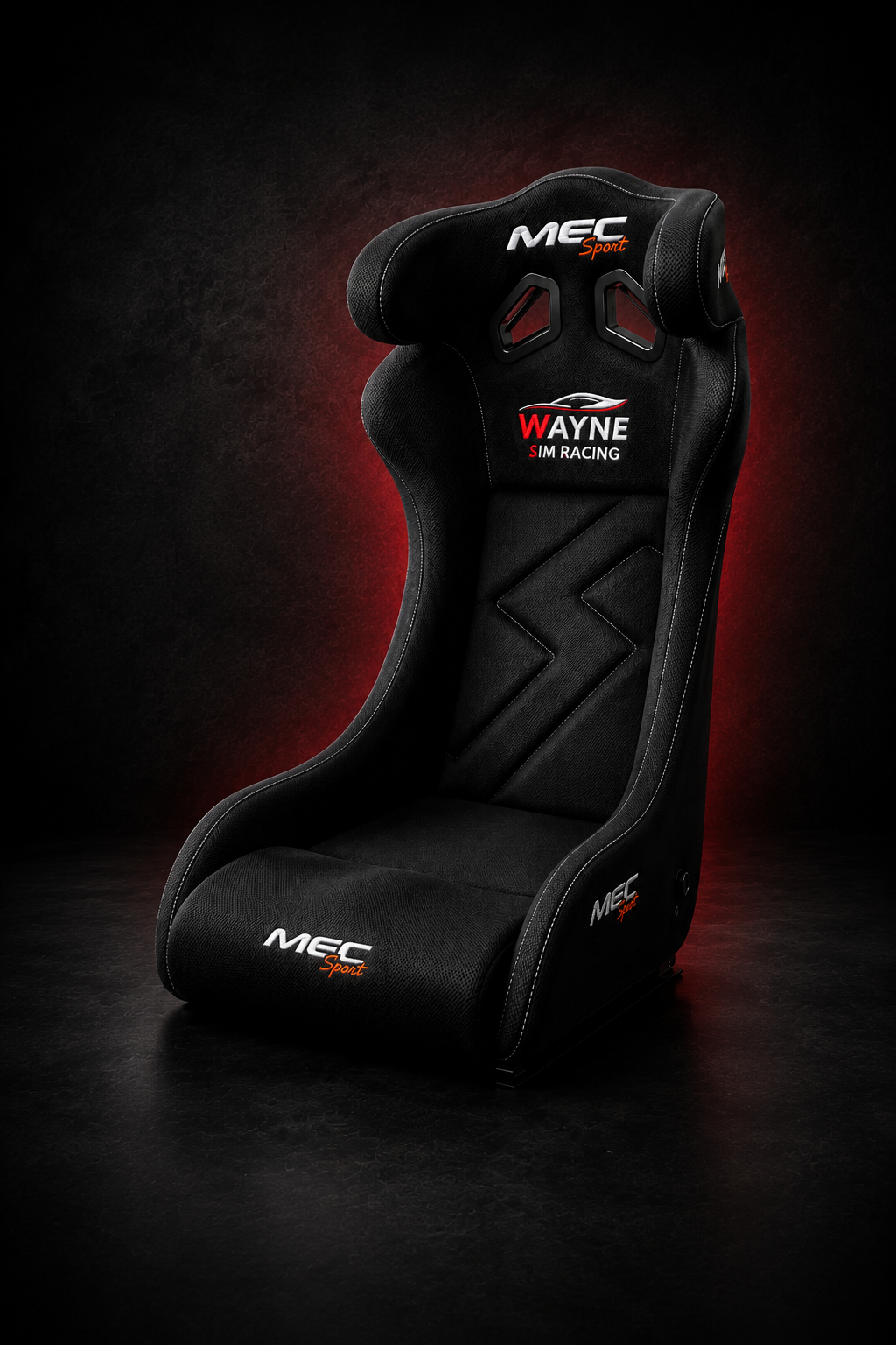 Butaca Deportiva MEC Sport Wayne Sim Racing vista tres cuartos